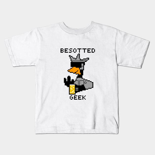 Robot Officer Black Kids T-Shirt by BesottedGeek